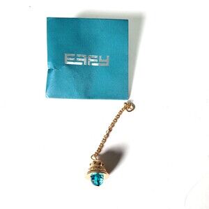 Effy Bell Charm New in Sealed Packet Teal Green Authentic Cruise Souvenir